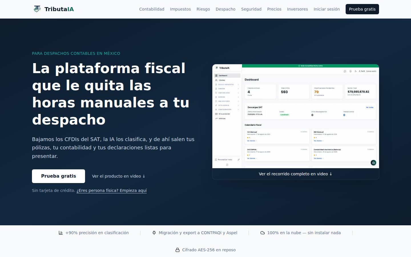 TributaIA, Plataforma de Cumplimiento Fiscal con IA, en producción